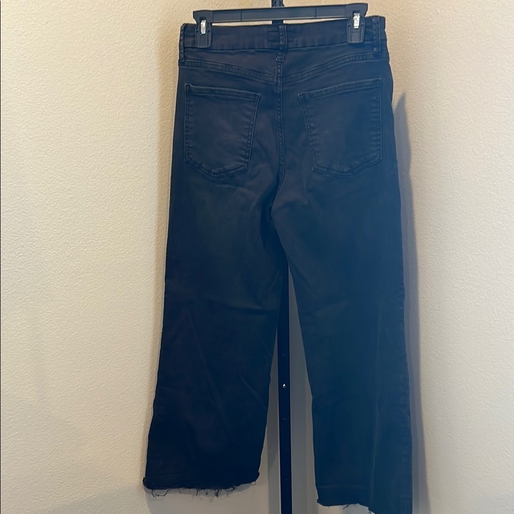Kut from the Kloth Black Flare Wide Leg Jeans - Picture 4 of 4